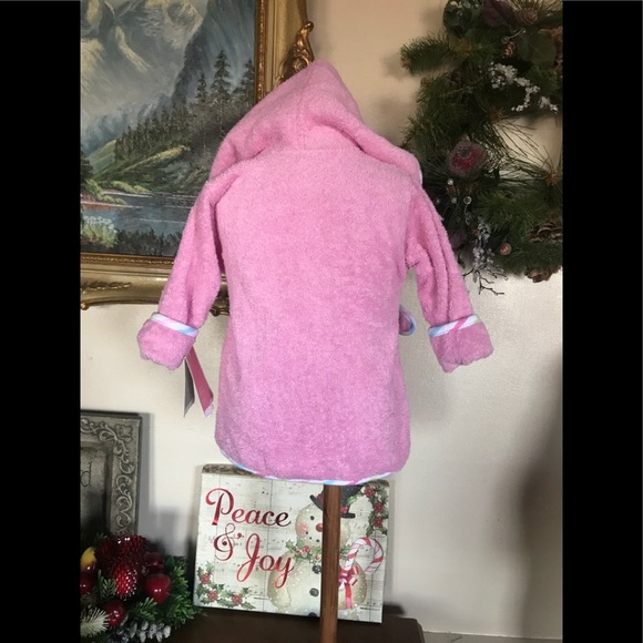 🩷 Just Born Frog Pink Robe & Booties - Picture 6 of 7